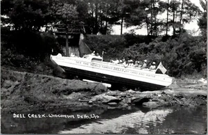 Dell Creek Wisconsin Dells RPPC - Picture 1 of 2