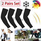 2 Pairs Cooling Arm Sleeves Outdoor Sport Basketball UV Sun Protection Arm Cover