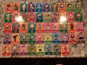Cartes amiibo Animal Crossing série 5 nord-américaines jeu complet 401-448 comme neuves - Photo 1/11