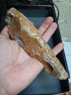 Acheulean Lower Paleothic France - Rare large 19,2cm scraper pre-Levallois - Image 1 of 4