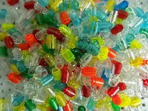 Lego Translucent  Brick, Round 1x1    100  Pieces picked at random from huge lot - Picture 1 of 4