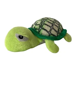 BJ Toy Co Sea Turtle 8.5" Stuffed Animal Plush Bright Green Sad Eyes 2017 - Image 1 of 4