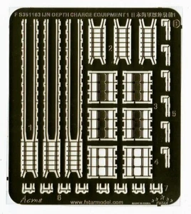 Five Star FS-351163 1/350 WWII IJN Depth Charge Equipment Photo Etches - Bild 1 von 3