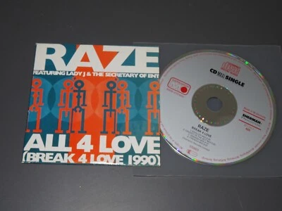 RAZE - ALL 4 LOVE / 4 TRACK ZYX-MAXI-CD 1990 (IM CARDSLEAVE) CD MINT- - Bild 1 von 2