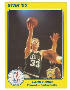 1985 STAR COURT KINGS 5X7 LARRY BIRD #18