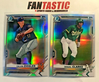 2021 Bowman Draft CHROME Refractor Card YOU PICK inc 1st Bowman etc - Image 1 of 2