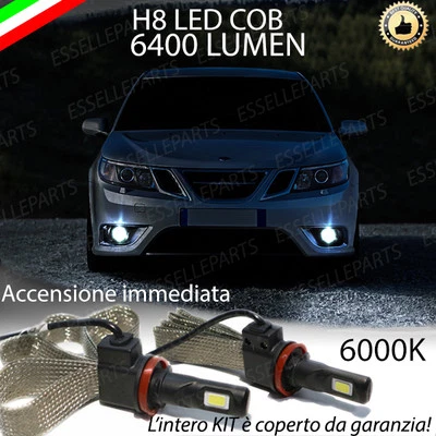 KIT FULL LED SAAB 9 3 II RESTYLING LAMPADE H8 FENDINEBBIA CANBUS 6400L 6000K - Immagine 1 di 4