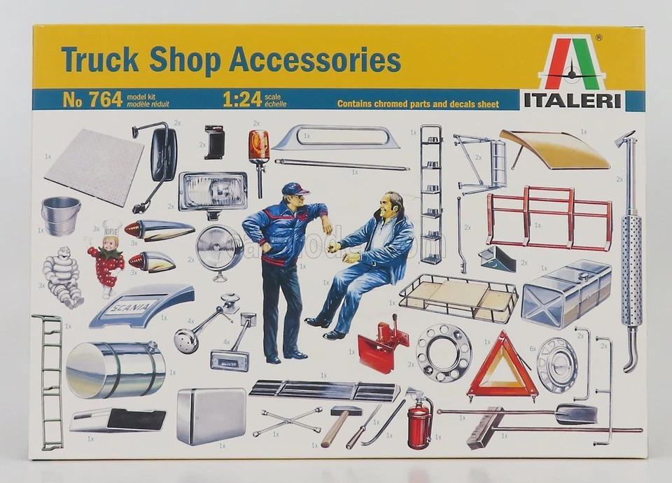 MODELLISMO STATICO ITALERI ACCESSORIES TRUCK SHOP DIORAMI SCALA 1/24 - Immagine 1 di 2