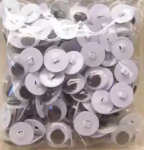 Freche Bären 20 mm Wackelaugen mit aufnähtem Rücken (25 Paar) - Bild 1 von 1