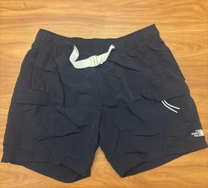 The North Face Shorts Herren Medium schwarz Gürtel Badehose Nylon Taschen gefüttert - Bild 1 von 5