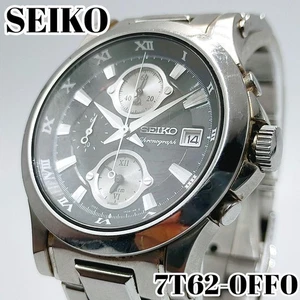 Seiko Premier Chronograph 42mm Stainless Steel Used 100,000 Yen Price - Picture 1 of 14