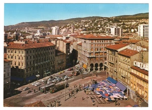 Trieste - Piazza Goldoni with tram and open-air market (’70s-’80s) - Picture 1 of 2