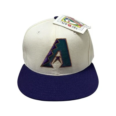 DEADSTOCK VTG 90s MLB ARIZONA DIAMONDBACKS 5950 NEW ERA HAT MADE IN USA Sz 7 1/2 - Image 1 of 4
