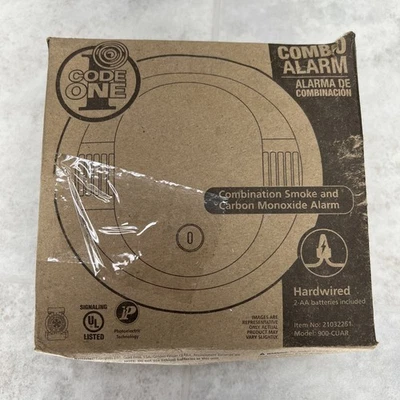 Combo alarma humo y monóxido de carbono Kidde Code One cableada 900-CUAR Foto 1 de 4