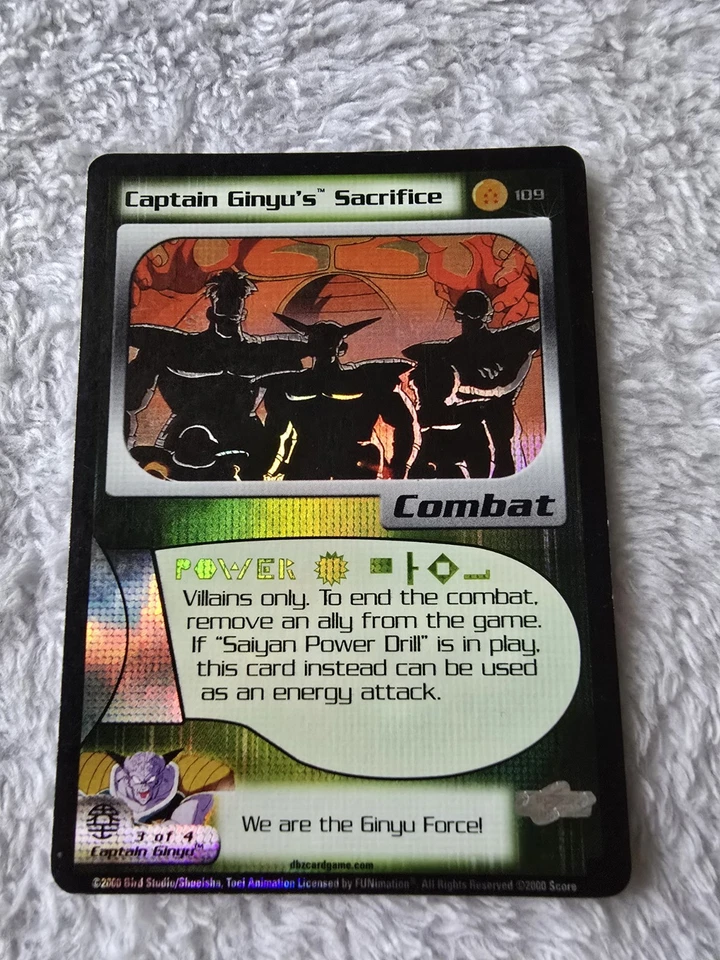DBZ Dragon Ball Z FOIL Captain Ginyu's Sacrifice 109 CCG Unlimited Frieza Saga - Image 1 of 4