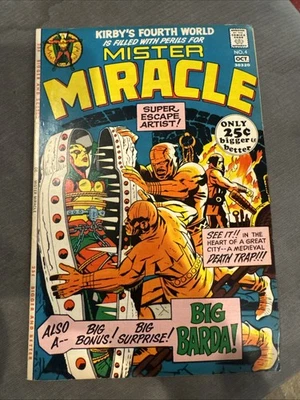MISTER MIRACLE #4 (October 1971) DC Comics- Jack Kirby - 1st Big Barda - Vf 8.0 - Image 1 of 2