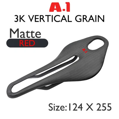 Carbon Seat Cushion Suitable for MTB Road Gravel Bicycle Nose Width 40mm - Image 1 of 4