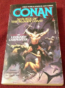 Conan, Scourge of the Bloody Coast by Leonard Carpenter 1994 pb Robert E. Howard - Imagen 1 de 3