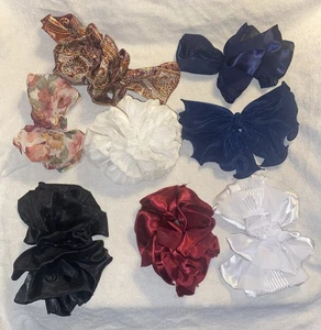 De Colección Años 70 Años 80 Arcos de Cabello De Gran Tamaño LG Lote De 8 Cierres de Cordón Garras Crujientes - Imagen 1 de 11