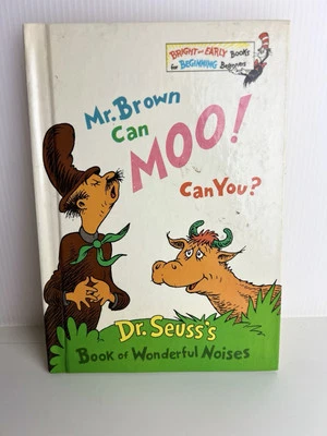 1st Edition 1970 Copyright Mr. Brown Can Moo! Can You? By Dr. Seuss - Image 1 of 4