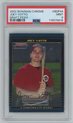 Joey Votto 2002 Bowman Chrome PSA 9 #BDP44 Cincinnati Reds - Image 1 of 2
