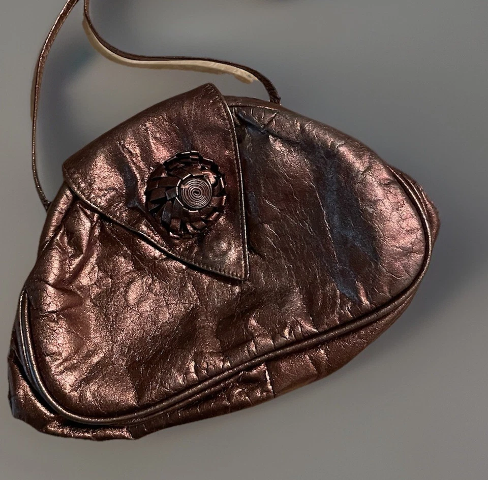 Сумочка Paul Joseph натуральная кожа бронза с передним акцентом маленькая - Изображение 1 из 4