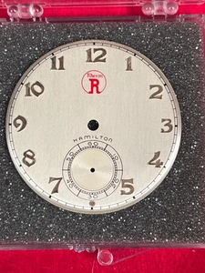 Vintage Hamilton 12s Pocket Watch Dial - Rheem Logo - Picture 1 of 2