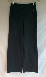 Pantalone largo originale CHANEL nero misto cotone taglia 36 - Foto 1 di 19