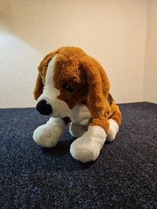 Ikea Beagle Welpe Hund Stofftier 12 Zoll Plüsch Gosig Valp braun weiß Spielzeug - Bild 1 von 5