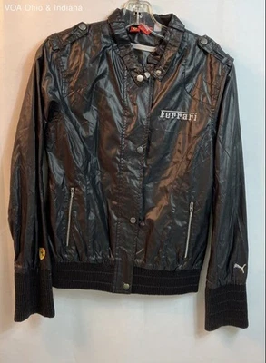 Puma Black Ferrari Lightweight Jacket - Size Medium - Image 1 of 4