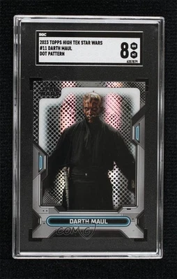 2023 Topps Star Wars High Tek Pattern 3 Darth Maul #11 SGC 8 - Image 1 of 3