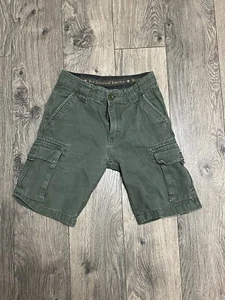 BSA Boy Scout Shorts Youth Size 8 Uniform Canvas Green CARGO Cotton - Picture 1 of 6