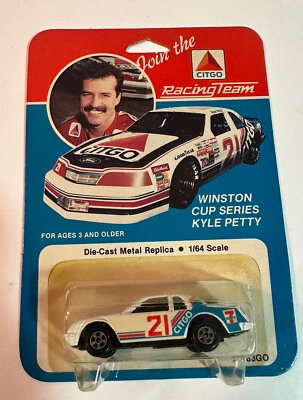 NIP WINSTON CUP SERIES NASCAR ERTL CITGO 7-11 KYLE PETTY #21 CAR 1987 #9183-7HGO - Image 1 of 4