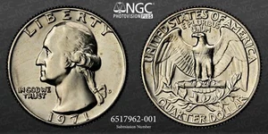 1971-D MS67 Washington Quarter NGC Certified - Picture 1 of 7