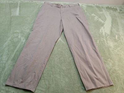 Мужские классические брюки Farah размер 38x30 коричневые с карманами из 100% хлопка - Изображение 1 из 4