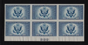1935 Special Delivery Air Mail Sc 771 FARLEY imperf NGAI plate block CV $60 (P3 - Picture 1 of 1