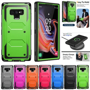 For Samsung Galaxy Note 9 Rugged Dual Shockproof Case Hard Rubber Phone Cover - Picture 1 of 87
