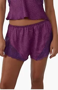 Free People Intimately Dotted Lace Trim PJ Sleep Shorts | NWT | Size S | $58 - Picture 1 of 6