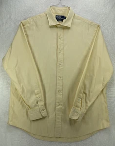 Polo Men's Size XL Long Sleeve Button Up Estate Custom Fit Cotton Shirt - Foto 1 di 7