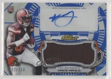 2015 Topps Finest Jumbo Relic Blue Refractor /150 Vince Mayle Rookie Auto RC