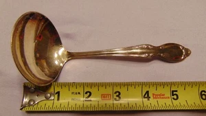 INTERNATIONAL SILVER/Wm ROGERS TARNISHED GRAVY LADLE "PRECIOUS MIRROR"VERY NICE! - Picture 1 of 4