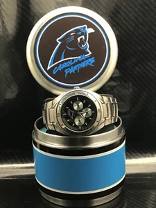 Carolina Panthers NFL Stainless-Steel Chronograph Watch by Fossil NEW (RARE) - Picture 1 of 12