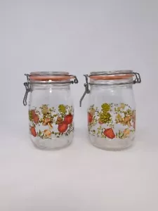 Pilzglas Vorratsdose Kanister Made in France ARC - 2er Set Vintage - Bild 1 von 23