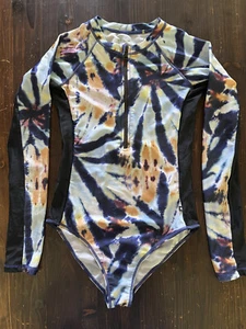 #25521 Molo Swimsuit, Blue/Yellow/Purple Print, Girls Size 16 - Picture 1 of 4