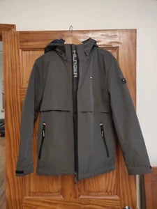 TOMMY HILFIGER Boys' Green Nylon Long Sleeve Jacket, size M 10/12 - Picture 1 of 6
