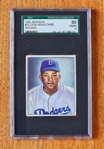 1950 Bowman #23 Don Newcombe RC Brooklyn Dodgers SGC 4 VG/EX