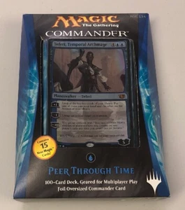 Mazo Magic The Gathering Magic The Gathering Teferi Commander Peer Through Time sellado - Imagen 1 de 2