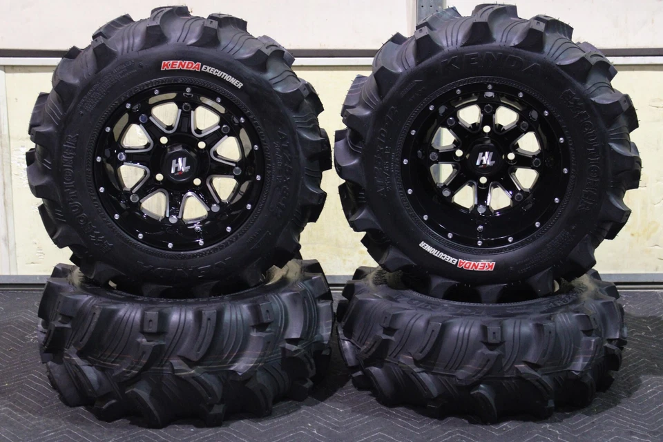 YAMAHA BIG BEAR 400 SRA 25" EXECUTIONER ATV TIRE & HL4 WHEEL KIT  SRA1CA - Image 1 of 4