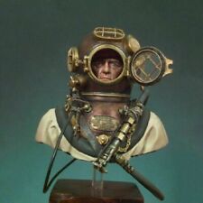 1/10 BUST Resin Figure Model Kit Scuba Diver Warrior Old Suit Sailor Unpainted