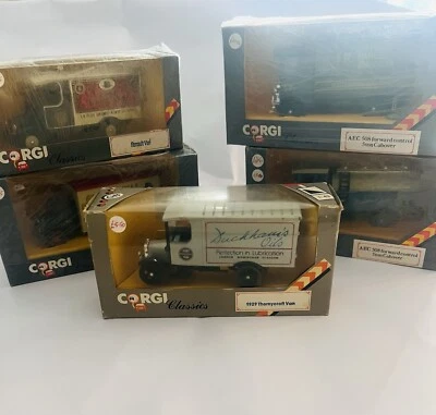 Corgi Classics Van Group Boxed Bedford, Thornycroft, Renault, AEC - Image 1 of 4